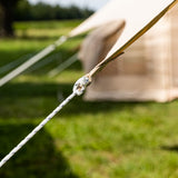 Markisenplane Baumwolle beige 420x420x240 cm Dimehouse Beige LxBxH 66x16x14 Cotton Atmosphere Foto anders