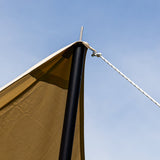 Markisenplane Baumwolle beige 420x420x240 cm Dimehouse Beige LxBxH 66x16x14 Cotton Atmosphere Foto anders