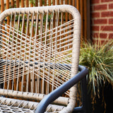 Gartenstuhl Nika Dimehouse Sand LxBxH 57x55x55 Seil Stimmungsvolles Foto in der Situation