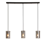 Hängelampe Hugo Dimehouse Anthrazit LxBxH 102x26x19 Glas Weiß Foto Vorderansicht