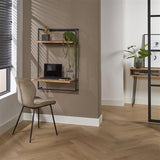 Schreibtisch Naomi DH Interior Akazie LxBxH 104x70x20 Akazienholz Stimmungsvolles Foto diagonale Vorderansicht